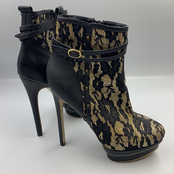 High heel platform booties. - Picture 2 of 4